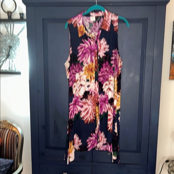 Cupio Dresses & Skirts - Asymmetrical Floral Dress By Designer Cupio